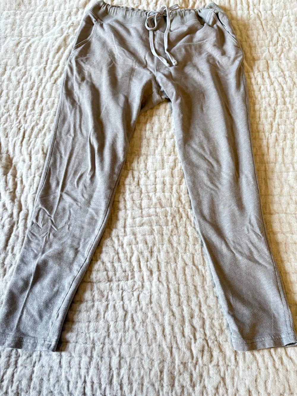 JAMES PERSE The Classic Jersey Lounge Pant Gray Tan In Luxe Brushed Tri-Blend L